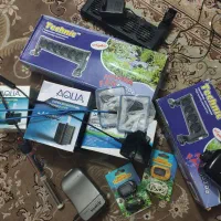 آکواریوم پمپ هوا بیوفیلتر واترپمپ بخاری چوب آبنوس