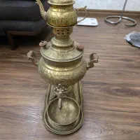 سماور ذغالی برنجی ۴ تکه|صنایع دستی و سایر لوازم تزئینی|رشت, گلسار|دیوار
