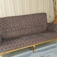 مبل راحتی هفت نفره چوب نراد با میز جلو ودو عسلی|مبلمان خانگی و میز عسلی|رشت, توشیبا|دیوار