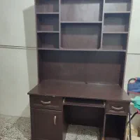 میز کامپیوتر با کتابخانه بسیار محکم|میز تحریر و کامپیوتر|رشت, پل تالشان|دیوار