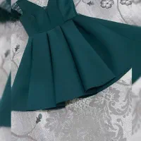 پیراهن مجلسی دخترانه سبز
