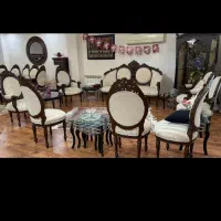 مبل  ۹ نفر میز نهارتوری ۱۰ نفره|مبلمان خانگی و میز عسلی|ساری, |دیوار