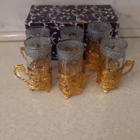 فنجان پایه طلایی