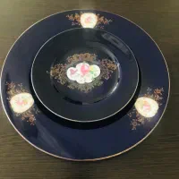 کیک یا میوه خوری آنتیک طلاکوب قدیمی خارجی|کلکسیون اشیاء عتیقه|لاهیجان, گلستان|دیوار