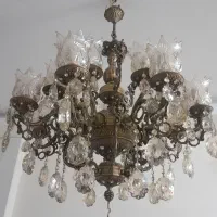 دو عدد لوستر برنز ۱۶ شاخه
