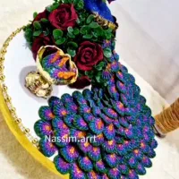 سینی ودسته گل حنا