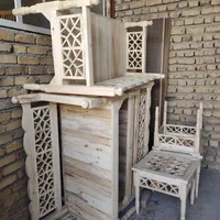 تخت سنتی چوبی/مبلمان سنتی/مشبک/سفره خانه|مبلمان خانگی و میز عسلی|قزوین, |دیوار