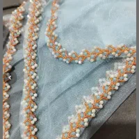 طراحی دوخت و جواهر دوزی روسری با طرح دلخواه|لباس|یاسوج, |دیوار