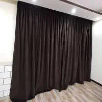دو عدد پرده حریر و مخمل
