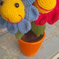 گلهای زیبا کاموایی عروسکی