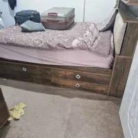 تخت خواب دو نفره و اینه درایور|تخت و سرویس خواب|تهران, خزانه|دیوار