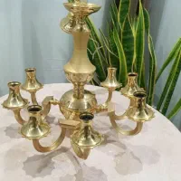 یک عددلوستر ۸شاخه،آبکاری برنج، با کیفیت،   ۸میلیون