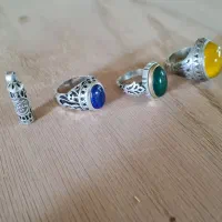 انگشتر نقره و آویز نقره