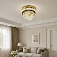لوستر دایره کریستالی|لوستر و چراغ آویز|تبریز, |دیوار