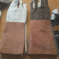 دستکش چرم نخی