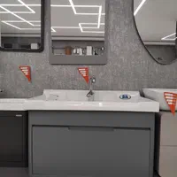 روشویی کابینتی و روشویی پایه دار در ابعاد مختلف