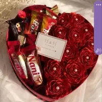 دسته گل روبانی  باکس