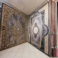 فرش 12متری طلاکوب طوسی دودی طرح ۷۰۰شانه
