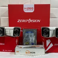 پک کامل ۴دوربینip تحت‌شبکه+دستگاه۱۰کانال4K