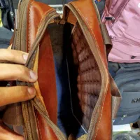 کیف چرم طبیعی مردانه دوشی دست دوز|کیف، کفش، کمربند|اردبیل, |دیوار