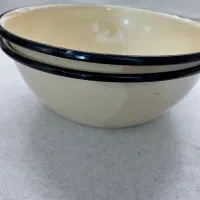 دو‌ عدد کاسه لعابی قدیمی بسیار ضخیم و نو قطر۲۸