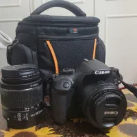 دوربین عکاسیcanon1300d به همراه 2لنز