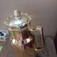 فلاسک چای داخل شیشه کاملا سالم