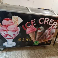 یخچال فریزر بستنی نو بعلت تغییر جابجایی