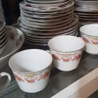 سرویس چینی ۶ نفره کامل ۶۵ پارچه ساخت ژاپن|ظروف سرو و پذیرایی|کرج, شهرک پردیسان|دیوار