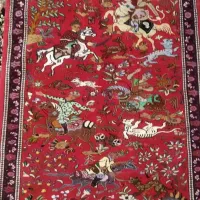 فرش دستباف زرعونیم کرک پرداخت شده