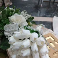 دسته گل ربانی وپروانه ای وعروس|گل مصنوعی|زاهدان, |دیوار