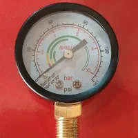 گیج باد ، درجه باد 1/4  10 بار ، 150 PSI