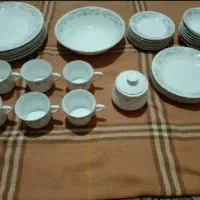 فروش چینی مرجان گل آبی اصل قدیمی