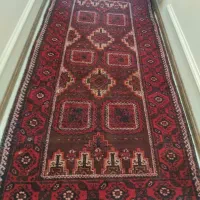 قالیچه پشمی دست بافت و پشتی دست بافت