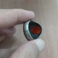 انگشترنقره پافیلی عقیق سرخ یمنی خط قدیمی|جواهرات|تهران, نظام‌آباد|دیوار