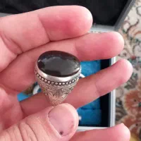 انگشتر نقره عقیق یمن اصل و کهنه و مهره گبری|جواهرات|تهران, بوستان چیتگر|دیوار