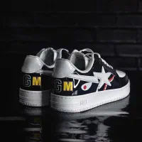 کتونی بیپ BAPE مشکی سفید ویتنام استایل خاص لاکچری|کیف، کفش، کمربند|تهران, پرستار|دیوار