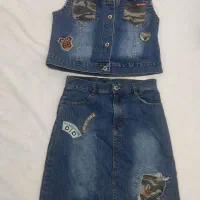 شلوار لی ، کت و دامن لی، دخترانه|لباس|شیراز, شهرک ولیعصر|دیوار