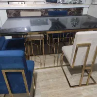 میزناهار خوری شش نفره همراه باروکشهای صندلی