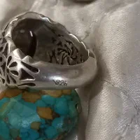 انگشتر نقره 925 دست ساز خوش رکاب فیروزه نیشابور|جواهرات|تهران, افسریه شمالی|دیوار