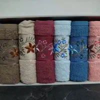 حوله 6تایی دست وصورت.وست حوله عروس و داماد