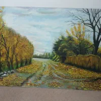 تابلوشام آخر،نقاشی پاییز ،گل میخ پرده،آیینه شمعدان