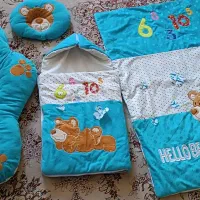 سرویس خواب کودک۴تیکه|رختخواب، بالش، پتو|الوند, |دیوار