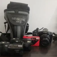 4عدد دوربین عکاسی+هندی کم سونی کلکسیونی ژاپنی