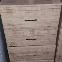 کتابخانه اداری و زنکن و دراور 4 کشو و کمد ویترین
