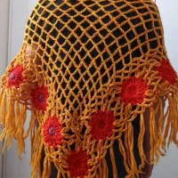 روسری قلاب بافی
