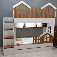 تخت دوطبقه مدل چهارخونه/ اقساط