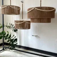 لوستر دو طبقه رافیا