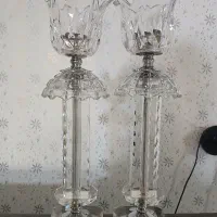 جفت شمعدان کریستال اصل
