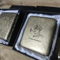 فندک سنگی اصل و جاسیکاری فلزی طرح دار|کلکسیون و سرگرمی|شادگان, |دیوار